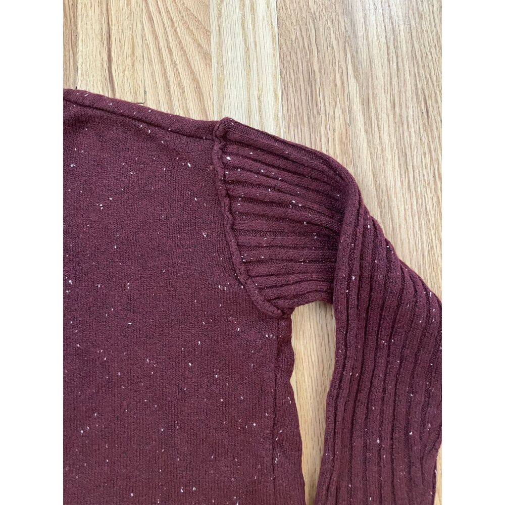 Dip Maroon‎ Confetti V-Neck Sweater 1X NWT - Picture 3 of 7